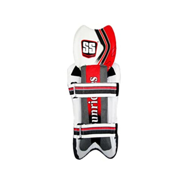 SS Dragon Wicket Keeping Leg Guard BLACK RED NAVAY & GREEN - Image 2
